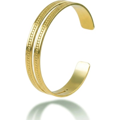 Victoria Walls Dvojitý pevný náramek Aurevia Gold VWB260667G