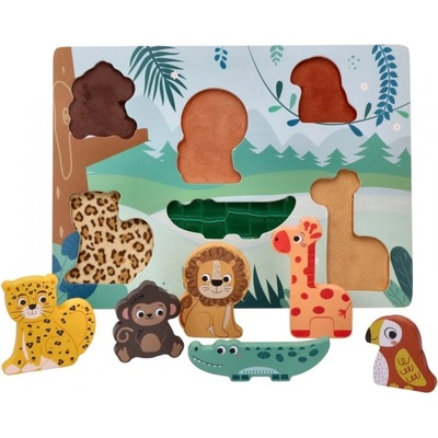 Adam Toys zábavné vkládací puzzle Safari 3D