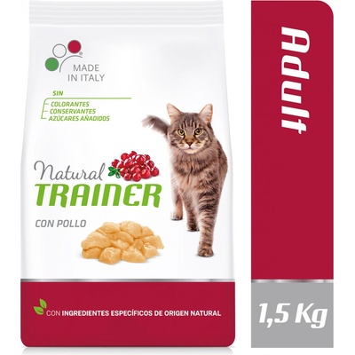 Trainer Natural Cat Adult kuřecí 1,5 kg