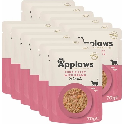 Aplaws cat tuňák a krevety 12 x 70 g