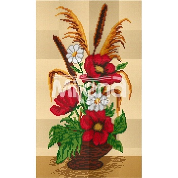 Image 1 of Milena Style Композиция с макове - гоблен с щампа без конци