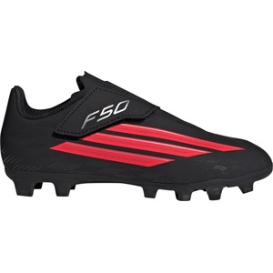 adidas Юношески футболни стоножки Adidas F50 Club Juniors Astro Turf Football Boots - Black/Red