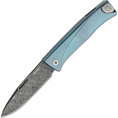 Lionsteel Folding knife Damascus Scrambled blade TL D BL