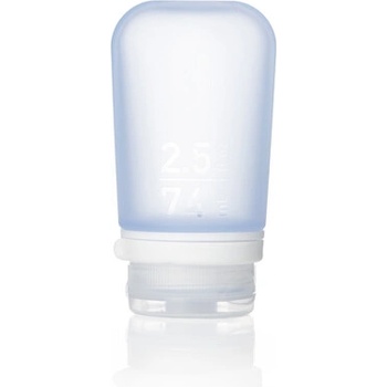 humangear GoToob+ Силиконова бутилка за пътуване / контейнер 74 ml синьо (072705)