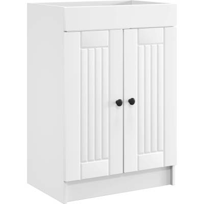 vidaXL Мебел под мивка за баня Бяло 78, 5 x 37, 5 x 81 см (890044)