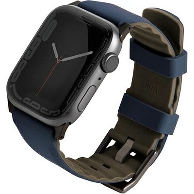 UNIQ UNIQ Linus Band Airosoft Silicone водоустойчива каишка за Apple Watch 4/5/6/7/SE/8/Ultra 44/45/49mm, Син (UNIQ731)