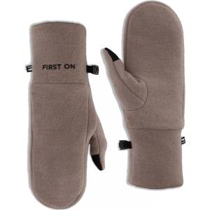 Mons royale Pileup wool fleece mittens кафяво, черно xl (100917-1171-796)