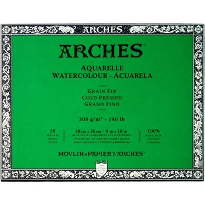 Arches Skicák v lepenej väzbe 20 x 26 cm 300g 20 listov CP