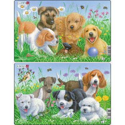 Larsen - Пъзел: Серия - "Кучета" - 9 части, среден