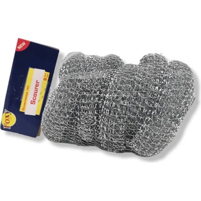 Foxy тел за почистване на съдове, Поцинкована, 6 броя