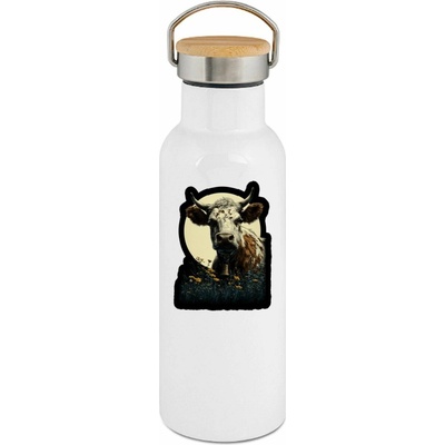 123TRIKO termoska Kráva, linoryt 500 ml