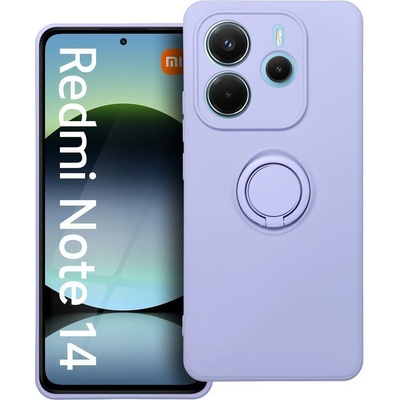 Silicone RING Case pouzdro 3v1 Pro Xiaomi Redmi Note 14 5G fialové
