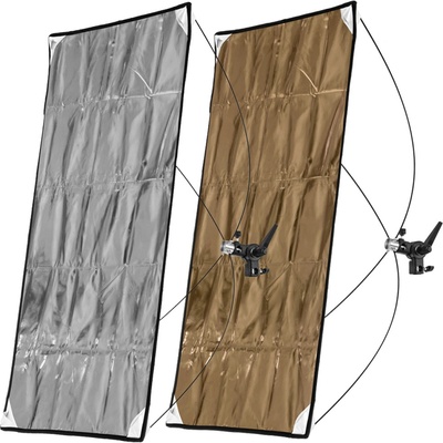 Phototools Odrazný panel 70x90cm zlato stříbrný, rychlorozkládací