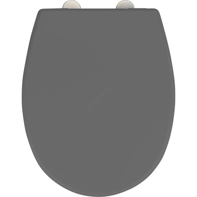 WENKO 24572100-WC тоалетна седалка VORNO NEO 46x37 cm сива/сребриста (WE0688)