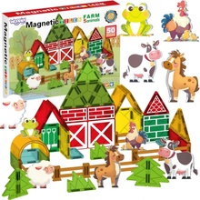 Woopie magnetická stavebnica farma 7,5 cm 30 ks