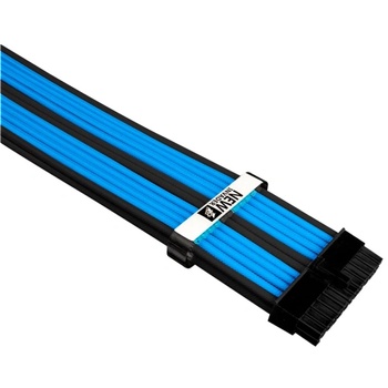 Image 1 of 1stPlayer Custom Modding Cable Kit Black/Blue - ATX24P, EPS, PCI-e (BBL-001)
