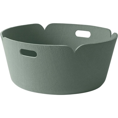 Muuto Restore Round Basket dusty green