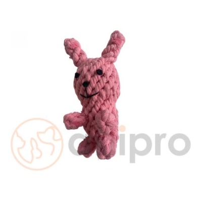 Anipro Play - Въжена играчка за кучета под формата на заек, 90 гр