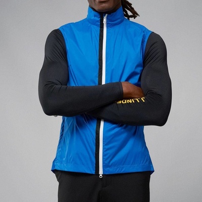 J.Lindeberg Golf Ash Light Packable pánska vesta modrá