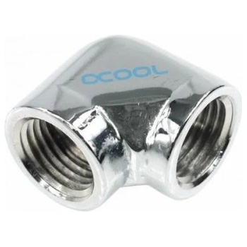 Alphacool L-конектор Alphacool HF, Вътрешна резба G1/4 - G1/4, 90°, Хром (AC-64215)