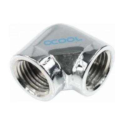 Alphacool L-конектор Alphacool HF, Вътрешна резба G1/4 - G1/4, 90°, Хром (AC-64215)