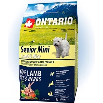Ontario Senior Mini Lamb & Rice 2,25 kg