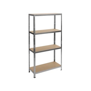 Carmen Метален стелаж Carmen CR-1011 - 160х80х40 см, до 100 кг на рафт - цинк - mebeli-nikol