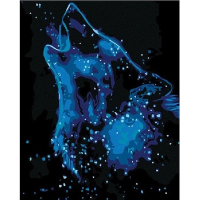 Zuty Malování podle čísel Hvězdný vlk 40 x 50 cm vypnuté plátno na rám