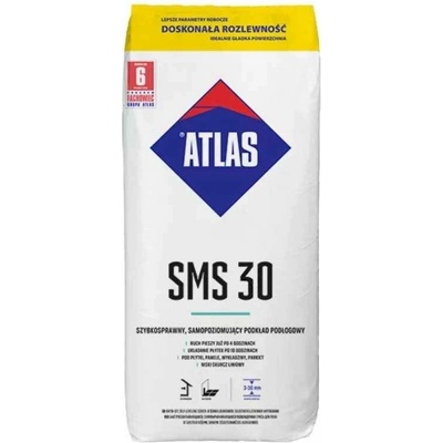 Potěr samonivelační cementový rychleschnoucí Atlas SMS 30MPa 3-30mm 25 kg