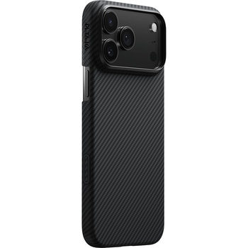 PITAKA Кевларен кейс с MagSafe за iPhone 17 Pro Max (черен-сив) - Pitaka Ultra Slim Case Aramid Fiber 600D (KI1701BPM)
