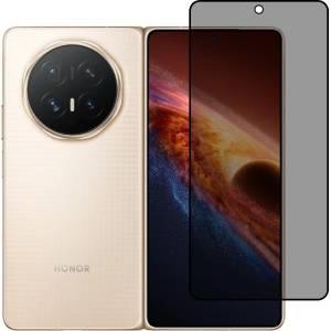  Стъклен Протектор 5D Full Glue Privacy за Honor Magic V6 5G, черен
