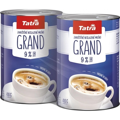 Tatra Grand mléko 8,5% kondenzované 2x410 g plech 820 g – Zbozi.Blesk.cz