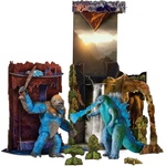 MonsterVerse Комплект фигури MonsterVerse Godzilla x Kong - Битката в Кухата земя, с диорама (35292E)