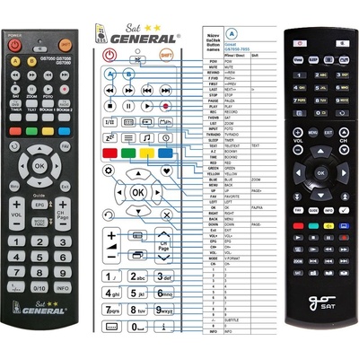 Dálkový ovladač General GoSAT GS7050, GS7055, GS7060HDI, GS7070PVRI