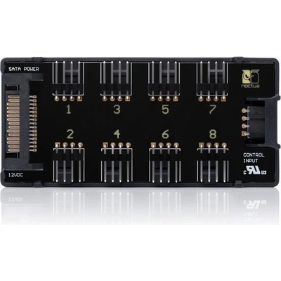 Noctua Контролер за 8 вентилатора Noctua NA-FH1, 5-12V, 3pin/4pin, Черен (NOCTUA-ACC-NA-FH1)