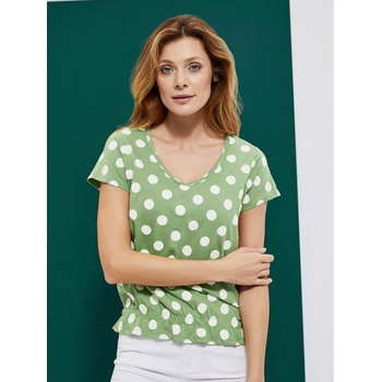 Moodo Зелена дамска блуза на точки Moodo Moodo | Zelen | ЖЕНИ | XS