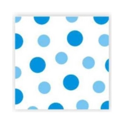 Harmony papírové ubrousky Dots puntík modrý 33x33cm 30ks
