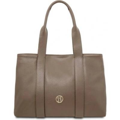 Tuscany Leather Kožená shopper kabelka Callie tmavá taupe 2415 1 97
