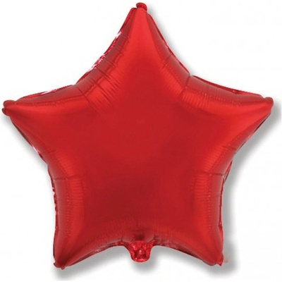 Flexmetal Fóliový balón Hviezda Červená 45 cm