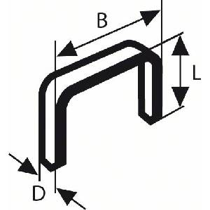 Bosch Телчета BOSCH за телбод, тип 53 11.4 x 0.74 x 10 мм (1000 бр. ) 1609200366 (1609200366)