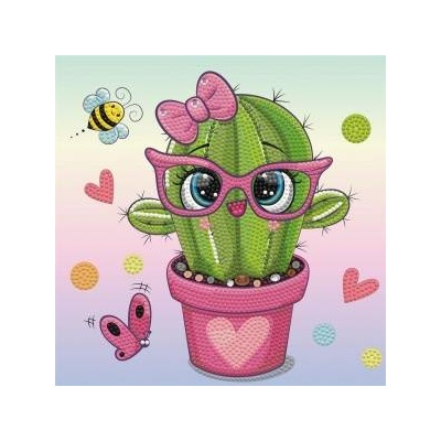 Diamond Dotz Pretty in pink Cactus Diamond Mosaic Cactus DTZ3013