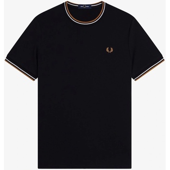 Fred Perry Тениска Fred Perry Twin Tipped T-Shirt - Black P69