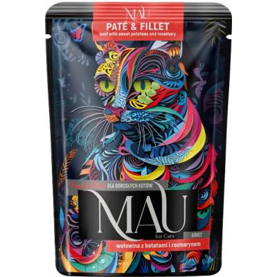Mau Paštéta a filé hovädzie mäso so sladkými zemiakmi a rozmarínom 85 g