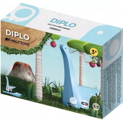 Halftoys Magnetický skladací Diplodok