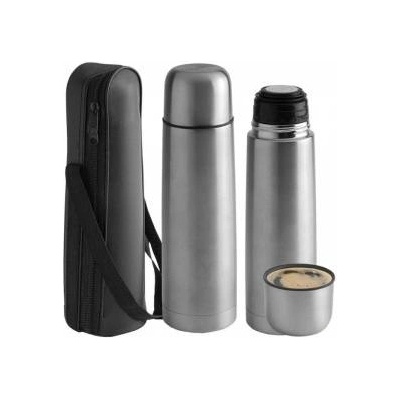 Rosberg Термос Rosberg, 500мл, Калъфче и чашка, Инокс, R52010B