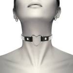 Coquette Hand Crafted Choker Heart with Crystals 229289 Black
