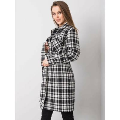 LAKERTA Coat-LK-PL-508342-1.67-black-white šedá