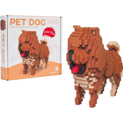 RKToys Stavebnice pes Chow Chow – 800 ks