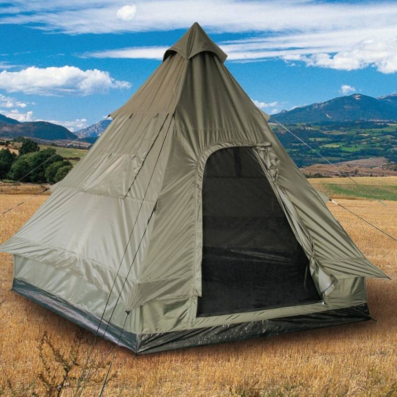 ☆送料無料 Mil-Tec ティピーテント Tipi 4人 DRAB 1569 Amazon | Mil-Tec ティピーテント Tipi 4人用セット 290 x 270 x