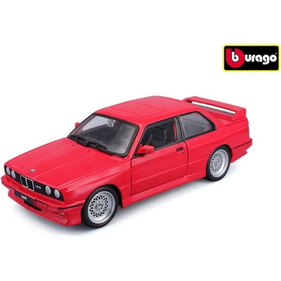 Bburago Plus BMW 3 Series M3 1988 Red 1:24